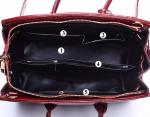 Platinum Pu Leather Messenger Bag