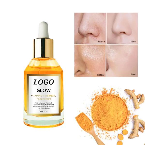 Buy cheap Organic Skin Revitalizer Moisturizing Face Turmeric Serum Ginger Extract Face Brightening Serum from wholesalers