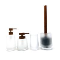 Buy cheap Waterdrop shape Glass Bath countertop Set For Home hotel fogged white color product