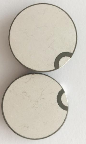 Buy cheap 25mm 1.7Mhz Piezoelectric Sensing Element from wholesalers