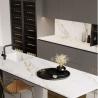 Buy cheap Building Project Modern Island Kitchen Black And White E0 Melamine Modular Kitchen Cabinet from wholesalers