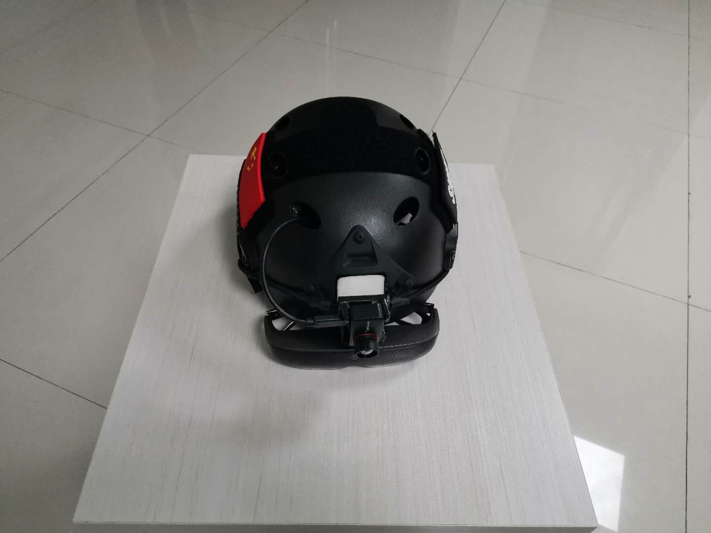 RoboCop Style 5m Smart Temperature Measuring Helmet