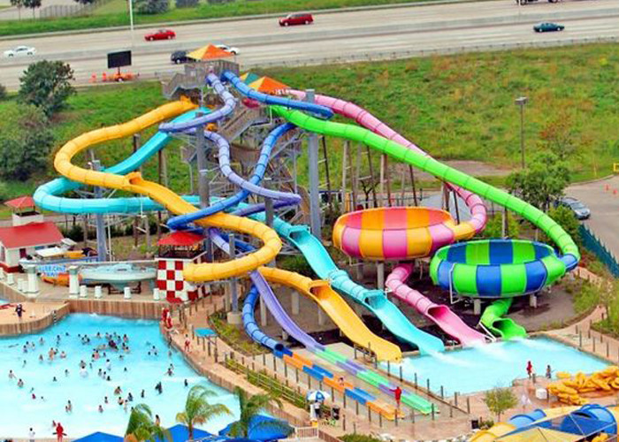 Closed Tube Spiral 10mm Fiberglass Water Park Rides For Racing