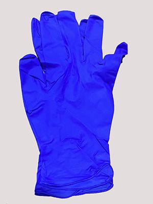 Buy cheap Waterproof Disposable Nitrile Gloves Blue Color Box Packing from wholesalers