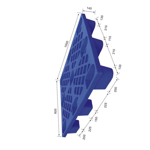 Buy cheap 1000X800 Warehouse Plastic Pallet HDPE Polyethylene 400Kg Dynamic from wholesalers