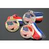 Buy cheap Die Cast Or Die Struck Pickleball USA Award Medals For Kids / Decorative Metal Medallions from wholesalers