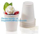 Compostable Sugarcane Cup 8/12oz Eco Friendly Biodegradable Bagasse Coffee Cups,