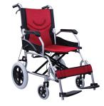 12inch PU Travelite Folding Transport Wheelchair Linkage Brake