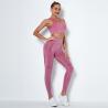 Buy cheap Mesh Ventilation Yoga Set Clothes Quick Drying Nylon Seamless Yoga Gym Set from wholesalers