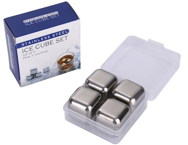 Buy cheap Ice Cube Silver Mirror Polishing Metal Wine Cooler 27MM from wholesalers