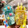 Buy cheap Double Straw Bottle Transparent Eco Friendly Double Layer Plastic Water Milk Bottle from wholesalers