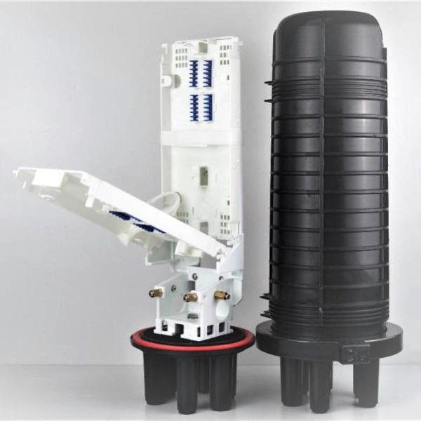 Buy cheap ABS Material Fiber Optic Splice Closure Dome Duct Mounting 8 Tray from wholesalers