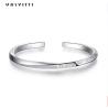 Buy cheap 0.06m 4.5g Couple Cuff Bracelet Sterling Silver Bangle Bracelets ODM from wholesalers