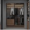 Buy cheap 16mm Glass Door Wardrobes 18mm Aluminium Sliding Wardrobe from wholesalers