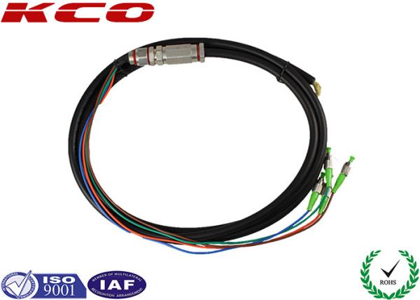 Buy cheap IP67 Waterproof Fiber Optic Pigtail Single Mode 4 Fibers 3m PE Sheath from wholesalers