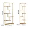 Buy cheap Modern Light Luxury Stainless Bookshelf Steel Office Display Floor Bookcase from wholesalers