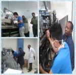 Flat Type 250E Alu Alu Blister Packing Machine For Medicine Double Aluminum