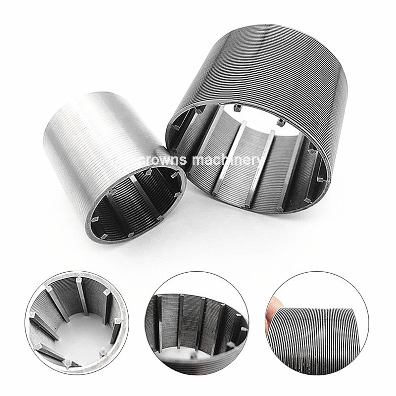 0.2mm Gap Welded Wedge Wire Screen Sieve Pipe Bend Screen Johnson Well Filter