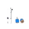 Buy cheap Modern Single Lever Wall Mount Bathroom Sink Faucet Brass Concealed Taps , Polished Chrome from wholesalers
