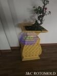LLDPE Plastic Rotomolded Planters , Rotational Moulding Garden Plant Pots