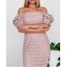 Buy cheap Small Quantity Clothing Manufacturer Women'S Sexy Lace Long Dress Short Sleeve With 100% Polyester from wholesalers