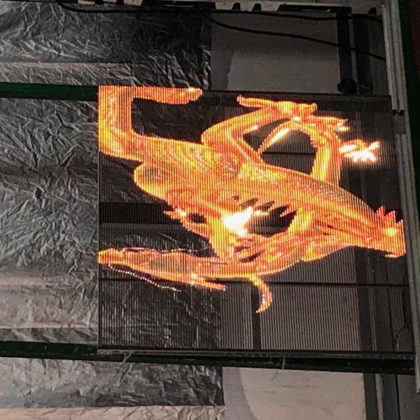 Buy cheap P3.91-7.8 Transparent Led Showcase Slim Light Flexible Installation Cabinet 500*1000mm from wholesalers