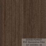 Wooden Grain Dark Wood Film Decorative 0.25mm - 0.60mm Thickness