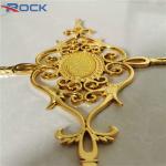 Golden 5*8 georgian glazing bars with flower decoration for glass door