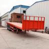 Buy cheap New 3-Axle 12-Tire Flat Plate Semi-Trailer For Sale With Carrying Capacity Of 30-60 Tons Of 40-Foot Container from wholesalers