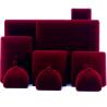 Buy cheap Customized Size Red Velvet Jewelry Box for Luxury Bracelets Earrings and Necklaces from wholesalers