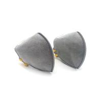 Buy cheap Gray Anti Dust Respiratory Face Masks , Protective Face Mask With Nose Clip product
