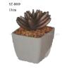 Buy cheap Golden Artificial Succulent Flowers , Plastic Potted Mini Faux Succulents from wholesalers