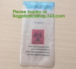 Plastic Autoclavable Biohazard Waste Bags Environmental Intaglio Printed