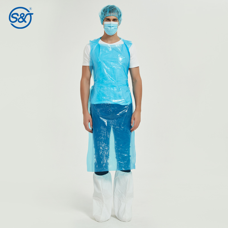 HDPE Disposable CPE Apron Adults Biodegradable Disposable Plastic Apron Medical