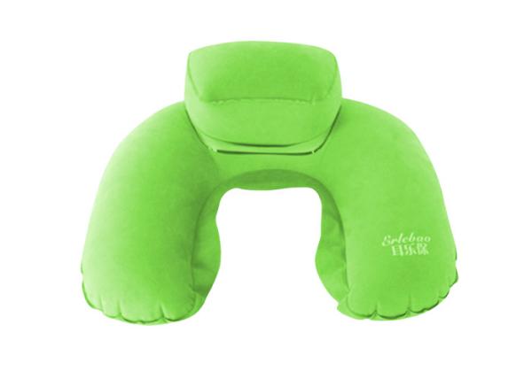 Custom Holiday Cushion Inflatable Travel Neck Pillow U Shape For Airplane ,
