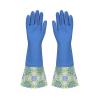 Buy cheap Flocklined Extra Long Sleeve Rubber Gloves Natural Latex Durable Waterproof from wholesalers