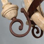 Wood cage Iron chandelier for indoor home lighting (WH-CI-73)