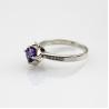 Buy cheap Women Jewelry 925 Silver 5.5mm Round Purple Cubic Zirconia Ring(F36) from wholesalers