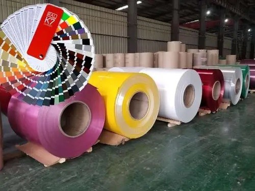 PVDF GRANITE PATTERNED COLOR ALUMINUM COILS 3003 H26 GRADE 1.0*1200 Customized Pattern 50 Years Warranty