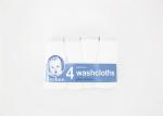 4pk Woven Washcloth Baby Bath Washcloths Hand Face Towel 100% Cotton