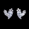 Buy cheap Personalized Double Carrot 925 Sterling Silver Stud Earrings For Cute Girl from wholesalers