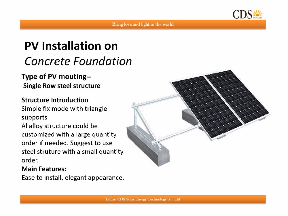 140mph Adjustable Aluminium Solar Mounting System Carport Solar Panel Pv Mounting System Bracket Kit
