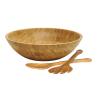 Buy cheap Bamboo Wood Salad Bowl with 2 Server Utensils for high quality from wholesalers