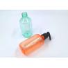 Buy cheap Orange Transparent Plastic Body Wash Bottle 250ml 500ml With Black Lotion Pump from wholesalers
