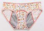 3 Layer Girl Cotton Period Underwear Female Printed Menstrual Period Panties