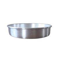 Buy cheap 7*2 inch aluminum round silver cake baking pan Straight body solid bottom fixed product