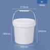 Buy cheap Bulk Big PP Plastic Food Storage Buckets 6 Litre 6000ml Red Yellow Translcuent from wholesalers
