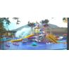 Buy cheap Summer Outdoor Aqua Playground Games Fiberglass Slide Family water house For Theme Park from wholesalers