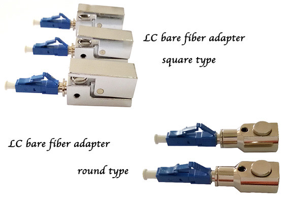 LC UPC Bare Fiber Adapter Square LC Fiber Adapter Enables Quick OTDRs