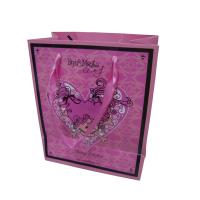 Buy cheap Colored Custom Printed Recycled Paper Gift Bags With Satin Ribbon Handles product